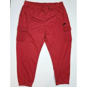 Nike Sportswear Essentials Womens Pants Plus Size Pomegranate DJ6699-690